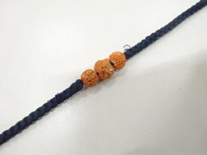 アンティーク　珊瑚帯留め・正絹手組帯締めセット